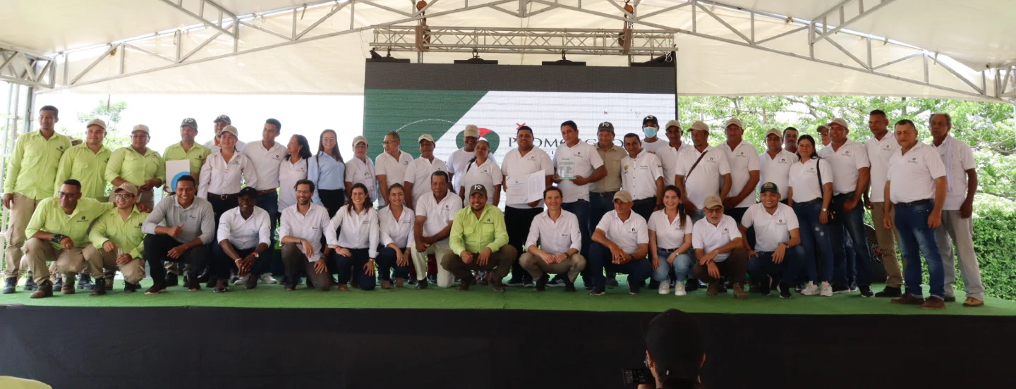 APSColombia e ICONTEC certifican al Núcleo Loma Fresca junto con 25 palmicultores de pequeña y mediana escala del del sur de Bolívar